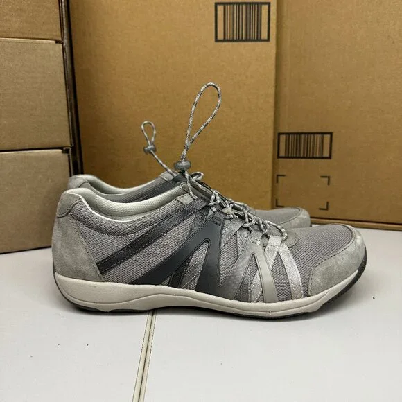 Dansko Women's Henriette Grey Comfort Sneaker 8.5-9 M US Celebrate New Memories with a Dansko Henriette Grey Suede\u2014The